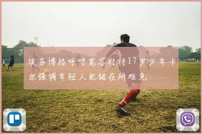 埃芬博格呼吁宽容对待17岁少年卡尔强调年轻人犯错在所难免